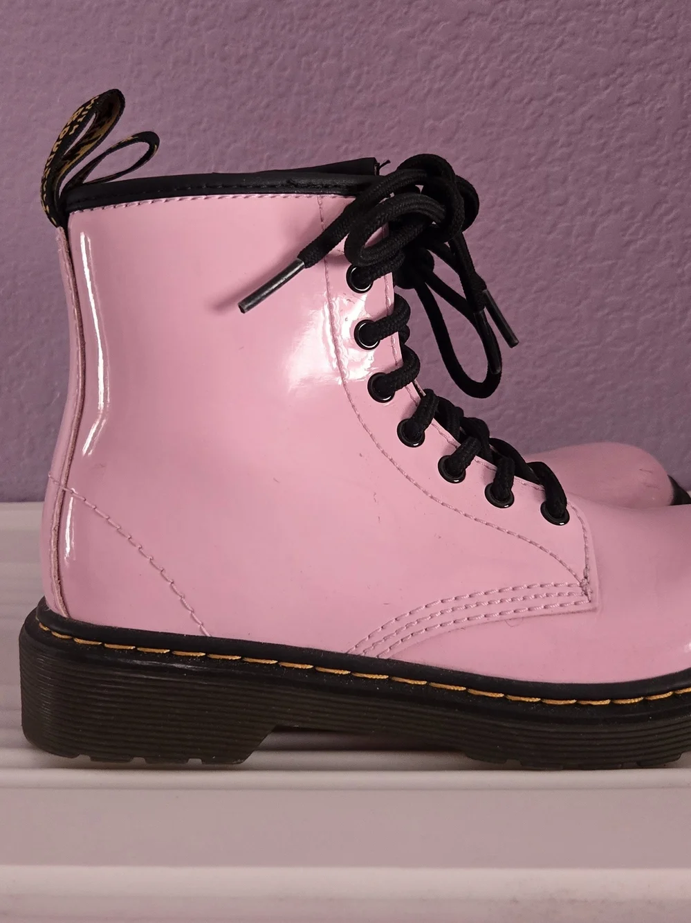 Toddler Pink Dr. Martens Boots - Size 10 (Worn Twice)